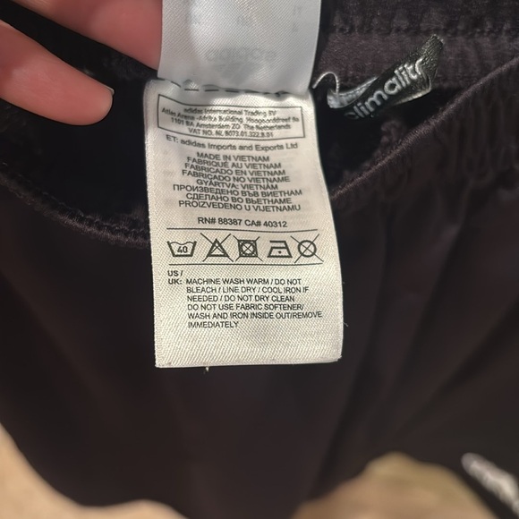 Adidas Dark Black Kids Sports Shorts - Picture 9 of 9